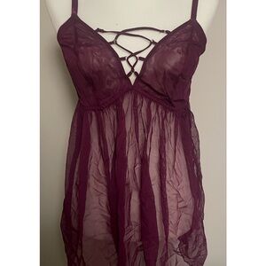 Torrid Deep Purple Sheer Chemise